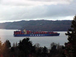 Cargo ship - Hyundai heading to Tacoma, WA
